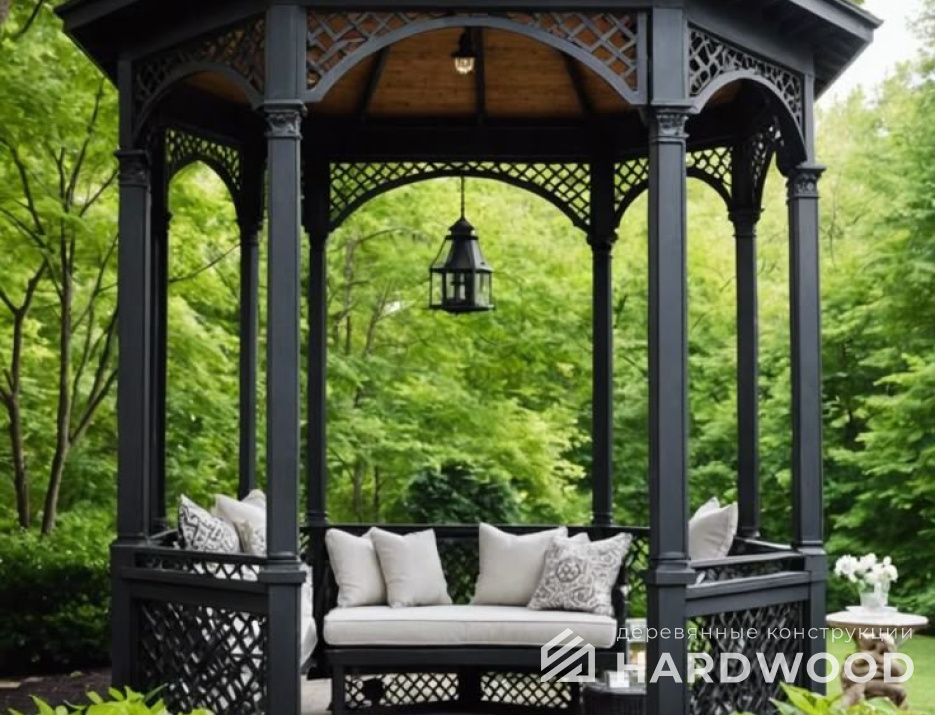 Восьмиугольная беседка №85 - фото 1872