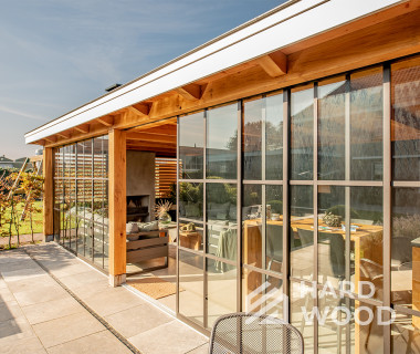 Застекленная беседка для дачи №26 - фото 1489