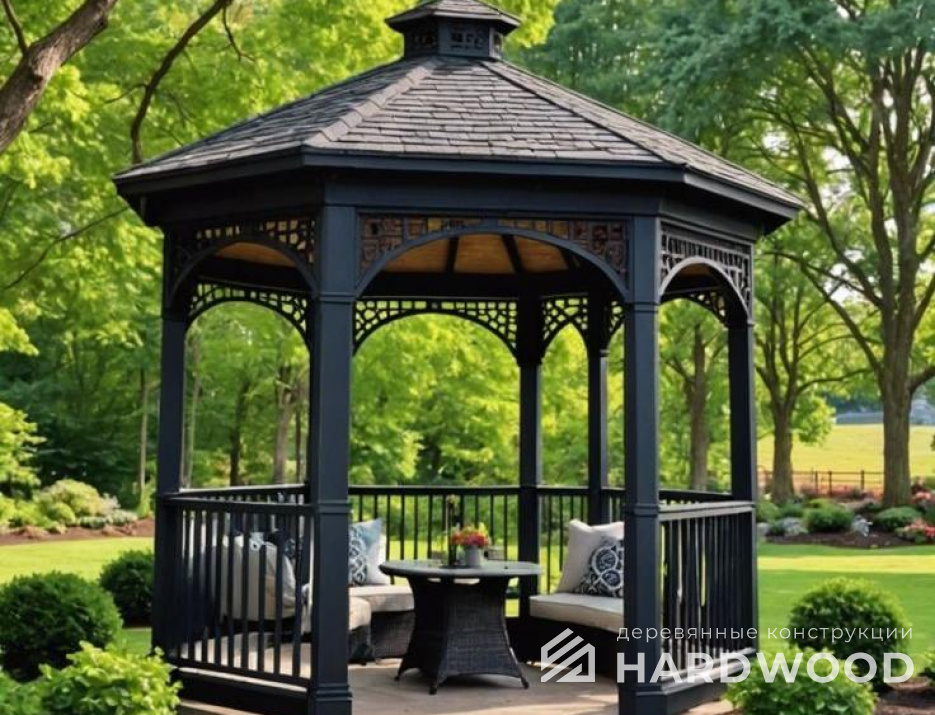 Восьмиугольная беседка №85 - фото 1895