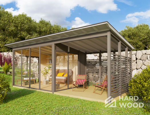 Беседка навес для дачи №65 - фото 1713