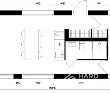 Панорамная беседка теплая №17 - фото 1417